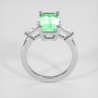 3.86 Ct. Emerald Ring, 18K White Gold 3