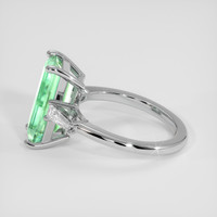 3.86 Ct. Emerald Ring, 18K White Gold 4