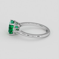 2.09 Ct. Emerald Ring, 18K White Gold 4