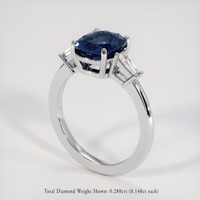 2.70 Ct. Gemstone Ring, 18K White Gold 2