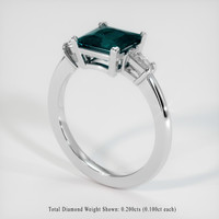 1.63 Ct. Gemstone Ring, 18K White Gold 2