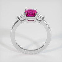 1.19 Ct. Pink Sapphire Ring, 18K White Gold 3