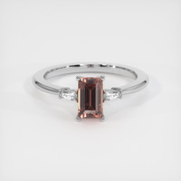 1.47 Ct. Sapphire Ring, 18K White Gold 1