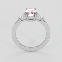 2.15 Ct. Pink Sapphire Ring, 18K White Gold 3