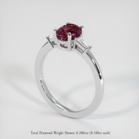 1.52 Ct. Bi Color Sapphire Ring, 18K White Gold 2