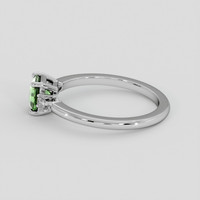 0.85 Ct. Green Sapphire Ring, 18K White Gold 4