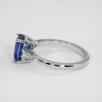 2.63 Ct. Blue Sapphire Ring, 18K White Gold 4