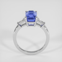 3.83 Ct. Blue Sapphire Ring, 18K White Gold 3