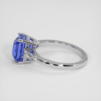3.83 Ct. Blue Sapphire Ring, 18K White Gold 4