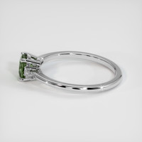 0.86 Ct. Sapphire Ring, 18K White Gold 4