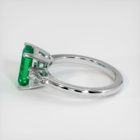 2.22 Ct. Emerald Ring, 18K White Gold 4