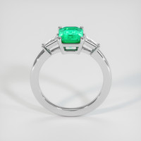 1.45 Ct. Emerald Ring, 18K White Gold 3