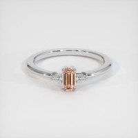 0.61 Ct. Sapphire Ring, 18K White Gold 1