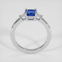1.20 Ct. Blue Sapphire Ring, 18K White Gold 3