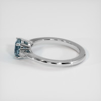1.58 Ct. Sapphire Ring, 18K White Gold 4