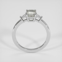 1.01 Ct. Greenish Brown Sapphire Ring, 18K White Gold 3
