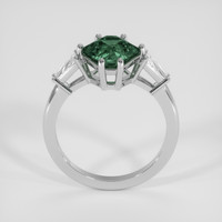 2.78 Ct. Green Sapphire Ring, 18K White Gold 3