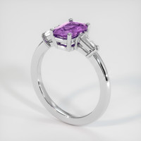 1.16 Ct. Sapphire Ring, 18K White Gold 2