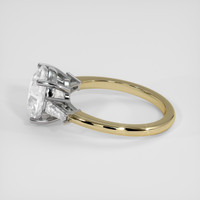 5.66 Ct. White Sapphire Ring, 14K White & Yellow 4