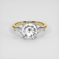 5.66 Ct. White Sapphire Ring, 18K White & Yellow 1