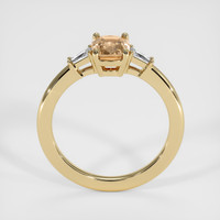 1.11 Ct. Peach Sapphire Ring, 10K Yellow Gold 3