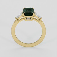 2.99 Ct. Bluish Green Sapphire Ring, 10K Yellow Gold 3