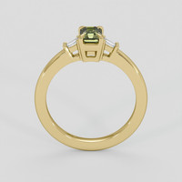 0.82 Ct. Greenish Yellow Sapphire Ring, 10K Yellow Gold 3