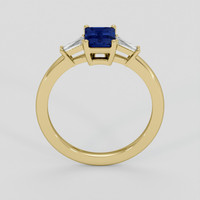 1.06 Ct. Blue Sapphire Ring, 10K Yellow Gold 3