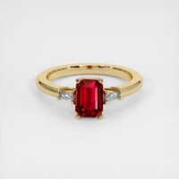 1.46 Ct. Ruby Ring, 14K Yellow Gold 1