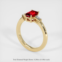 1.46 Ct. Ruby Ring, 14K Yellow Gold 2