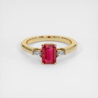 1.32 Ct. Ruby Ring, 14K Yellow Gold 1