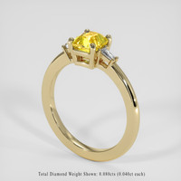 1.21 Ct. Yellow Sapphire Ring, 14K Yellow Gold 2