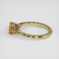 1.07 Ct. Yellowish Orange Sapphire Ring, 14K Yellow Gold 4