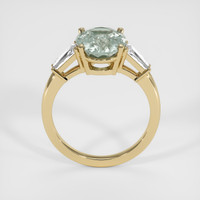 4.70 Ct. Bluish Green Sapphire Ring, 14K Yellow Gold 3