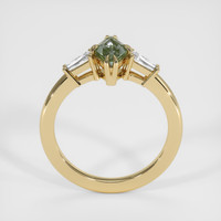 0.97 Ct. Green Sapphire Ring, 14K Yellow Gold 3