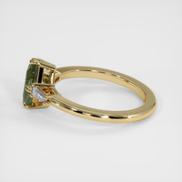 0.97 Ct. Green Sapphire Ring, 14K Yellow Gold 4