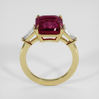 7.18 Ct. Reddish Pink Sapphire Ring, 14K Yellow Gold 3