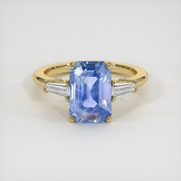 4.73 Ct. Blue Sapphire Ring, 14K Yellow Gold 1