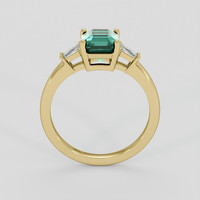 1.61 Ct. Bluish Green Sapphire Ring, 14K Yellow Gold 3