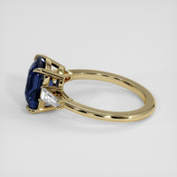 3.05 Ct. Blue Sapphire Ring, 14K Yellow Gold 4
