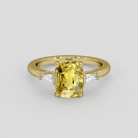 3.03 Ct. Yellow Sapphire Ring, 14K Yellow Gold 1