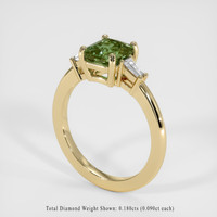 1.45 Ct. Bi Color Sapphire Ring, 14K Yellow Gold 2