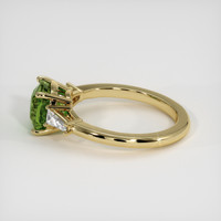 2.53 Ct. Green Sapphire Ring, 14K Yellow Gold 4