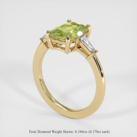 2.02 Ct. Sapphire Ring, 14K Yellow Gold 2