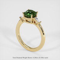 3.49 Ct. Color Change Sapphire Ring, 14K Yellow Gold 2