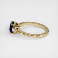 1.25 Ct. Blue Sapphire Ring, 18K Yellow Gold 4