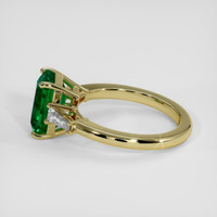 2.65 Ct. Emerald Ring, 18K Yellow Gold 4