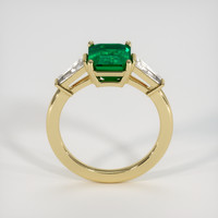 2.10 Ct. Emerald Ring, 18K Yellow Gold 3
