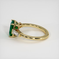2.10 Ct. Emerald Ring, 18K Yellow Gold 4