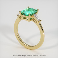 2.18 Ct. Emerald Ring, 18K Yellow Gold 2